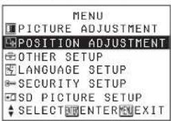 PANASONIC PT-P1SDU - ②Press the ▲ or ▼ button to select an item. - 1