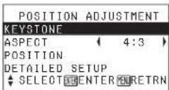 PANASONIC PT-P1SDU - ③Press the ENTER button to accept the selection. - 1