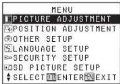 PANASONIC PT-P1SDU - Setting a detailed playback method for the SD memory card - 2