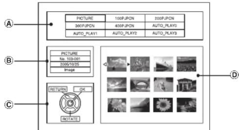 PANASONIC PT-P1SDU - SD selection screen - 1