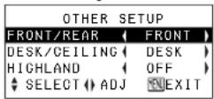 PANASONIC PT-P1SDU - OTHER SETUP menu - 1