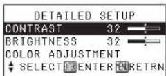 PANASONIC PT-P1SDU - - When a menu screen is being displayed - 1