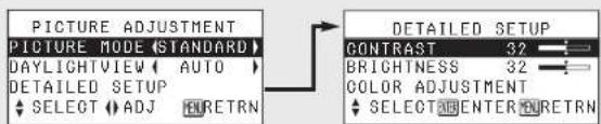 PANASONIC PT-P1SDU - Menu screens - 3