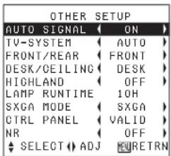 PANASONIC PT-P1SDU - Other settings - 1