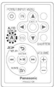 PANASONIC PT-P1SDU - Correcting the image position automatically (AUTO SETUP) - 1
