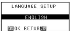 PANASONIC PT-P1SDU - LANGUAGE SETUP menu - 3