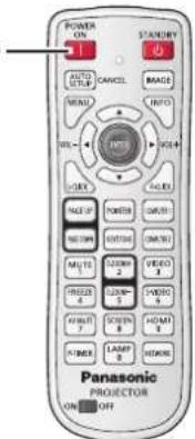 PANASONIC PT-VX505NU - Turning On the Projector - 3