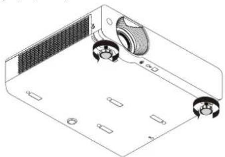 PANASONIC PT-VX505NU - Adjust the projection angle.1) - 1