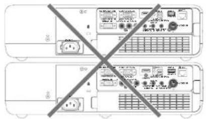 PANASONIC PT-VX505NU - Cautions when setting the projectors - 1