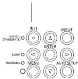 PANASONIC PT-VX505NU - Turning On the Projector - 2