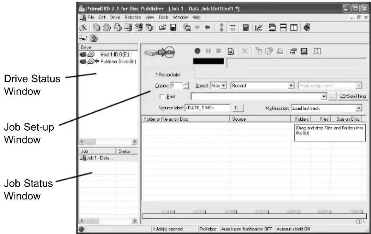 PRIMERA Bravo Pro - Operating Screens - 1
