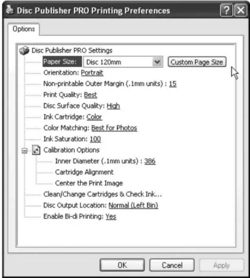 PRIMERA Bravo Pro - SETTING UP THE PUBLISHER'S PRINTER DRIVER - 2