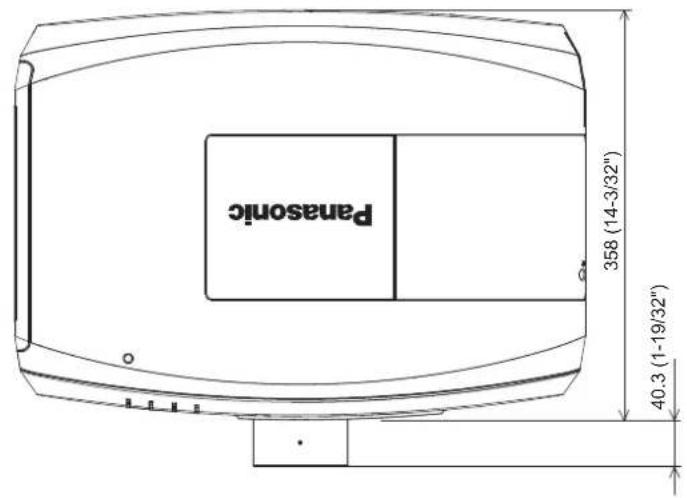 PANASONIC PT-FZ570U - Dimensions - 1