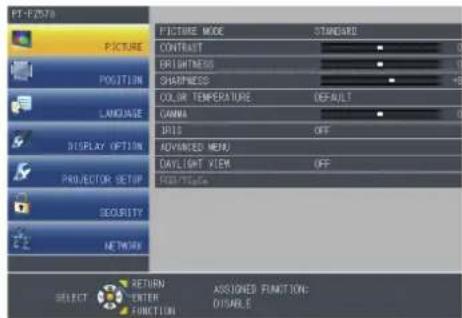 PANASONIC PT-FZ570U - button - 1