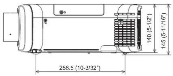 PANASONIC PT-FZ570U - Dimensions - 3
