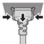 PANASONIC PT-EW550LU - Removing the power cord - 1