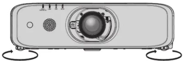 PANASONIC PT-EW550LU - Adjusting adjustable feet - 1