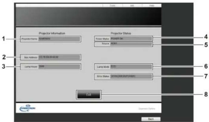 PANASONIC PT-EZ580L - [Info] page - 1