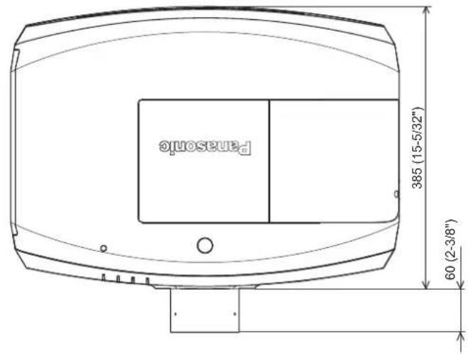 PANASONIC PT-EZ580L - Dimensions - 1