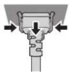 PANASONIC PT-EZ580L - Removing the power cord - 1