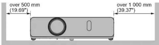 PANASONIC PT-VW345NZ - Cautions when setting the projectors ■ - 3