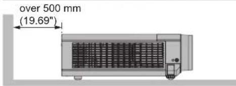 PANASONIC PT-VW345NZ - Cautions when setting the projectors ■ - 5