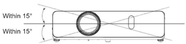 PANASONIC PT-VW345NZ - Do not tilt the projector or place it on its side. - 2