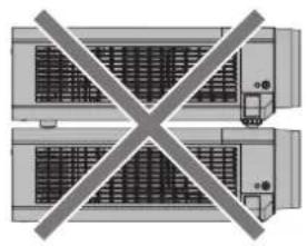 PANASONIC PT-VW345NZ - Cautions when setting the projectors ■ - 1