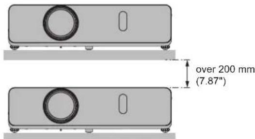 PANASONIC PT-VW345NZ - Cautions when setting the projectors ■ - 4
