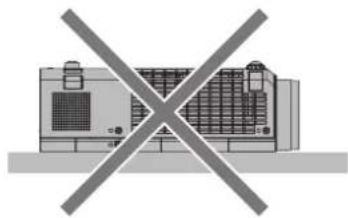 PANASONIC PT-VW345NZ - Cautions when setting the projectors ■ - 2