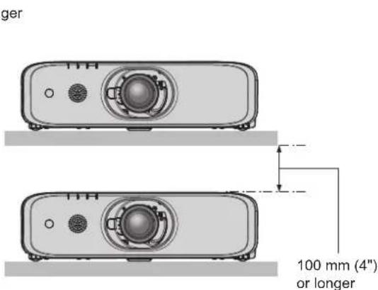 PANASONIC PT-EX620U - ■Cautions when setting up the projector - 5