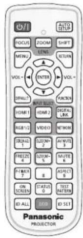 PANASONIC PT-EX620U - Operating with the remote control - 2