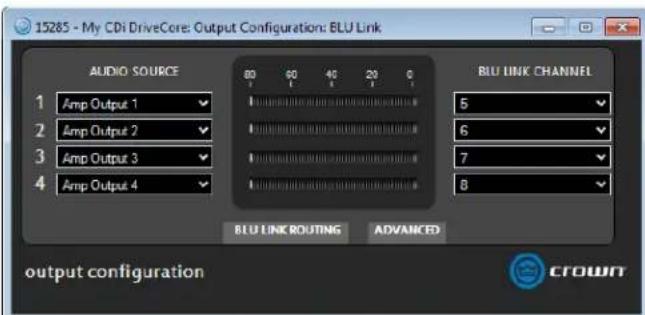 CROWN CDi DriveCore 4|1200 - Configuring BLU link Outputs - 2