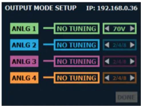 CROWN CDi DriveCore 4|1200 - To configure output mode settings manually: - 1