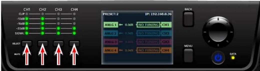 CROWN CDi DriveCore 4|1200 - To adjust the volume of a particular channel: - 1