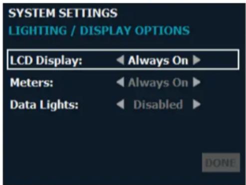 CROWN CDi DriveCore 4|1200 - To edit lighting options: - 1