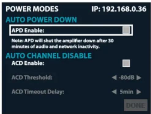 CROWN CDi DriveCore 4|1200 - To edit power mode settings: - 1