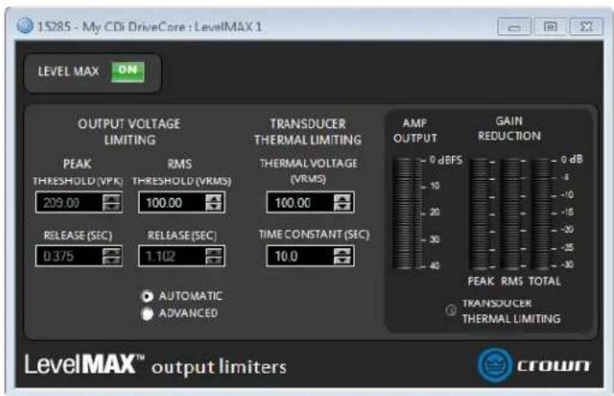 CROWN CDi DriveCore 4|1200 - Available options/parameters: - 1