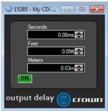 CROWN CDi DriveCore 4|1200 - Input/Output Delay Panels - 2