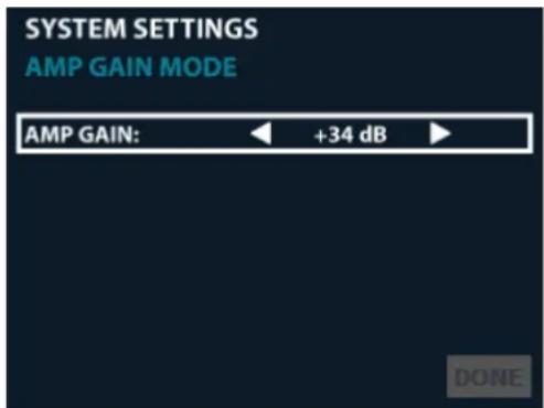 CROWN CDi DriveCore 4|1200 - To edit the Amp Gain setting: - 1