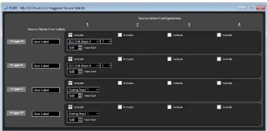 CROWN CDi DriveCore 4|1200 - Triggered Source Selects Button - 1