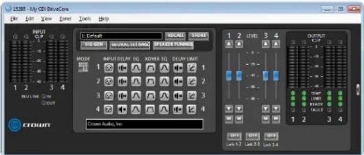 CROWN CDi DriveCore 4|1200 - To save a preset or device file in Audio Architect: - 1