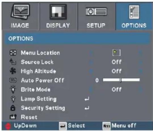 OPTOMA EP1690 - User Controls - 1