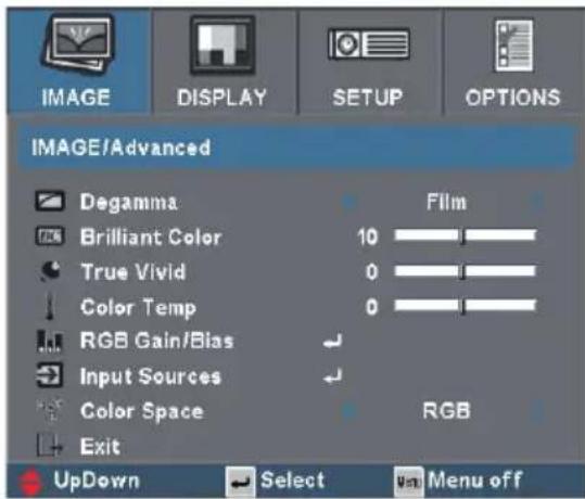 OPTOMA EP1690 - User Controls - 1