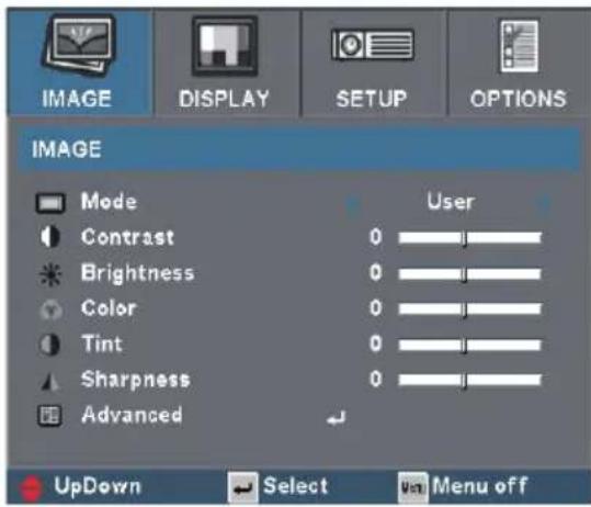 OPTOMA EP1690 - User Controls - 1