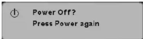 OPTOMA EP1690 - Powering Off the Projector - 1