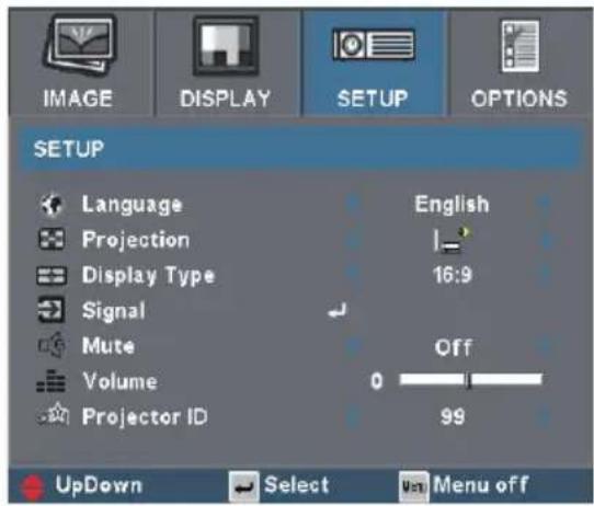 OPTOMA EP1690 - Setup - 1