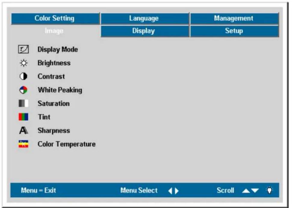 OPTOMA EP772 - Image Menu - 1