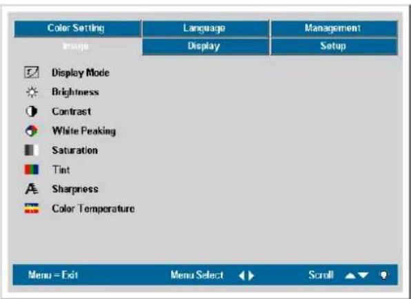 OPTOMA EP772 - Navigating the OSD - 2