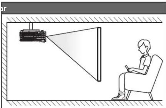 OPTOMA EH504WIFI - Installing the projector - 4